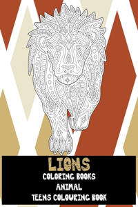 Coloring Books Animal - Teens Colouring Book - Lions
