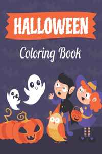 Halloween Coloring Book For Toddlers and Kids