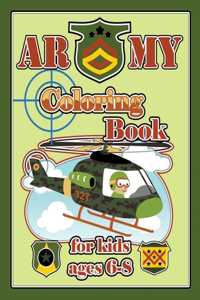 Army Coloring Book For Kids Ages 6-8