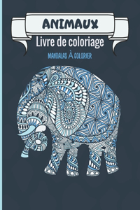 Animaux - Livre de coloriage Mandalas à colorier