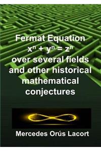 Fermat Equation over several fields and other historical mathematical conjectures