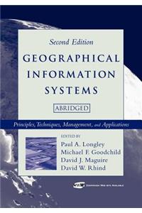 Geographical Information Systems