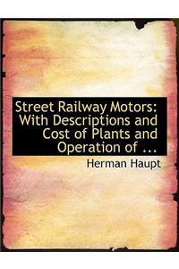 Street Railway Motors