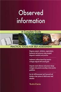 Observed information A Complete Guide