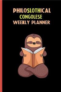 Philoslothical Congolese Weekly Planner