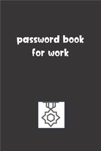Password Book For Work