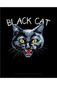 Black Cat - Solid Black Paper Notebook