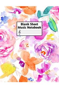 Blank Sheet Music Notebook