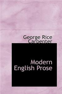 Modern English Prose