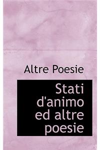 Stati D'Animo Ed Altre Poesie