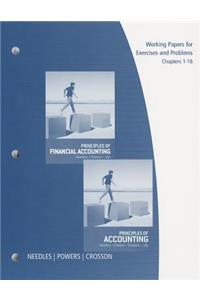 Working Papers, Chapters 1-16 for Needles/Powers/Crosson's Principles  of Accounting and Principles of Financial Accounting, 12th