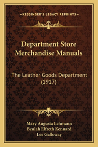 Department Store Merchandise Manuals