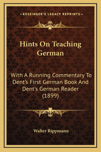 Hints On Teaching German
