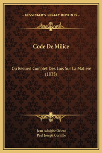 Code De Milice