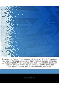 Articles on Randolph County, Alabama, Including