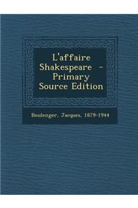 L'Affaire Shakespeare
