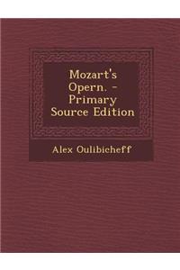 Mozart's Opern. - Primary Source Edition