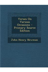 Verses on Various Occasions