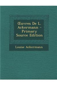 Uvres de L. Ackermann