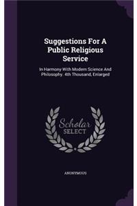 Suggestions for a Public Religious Service