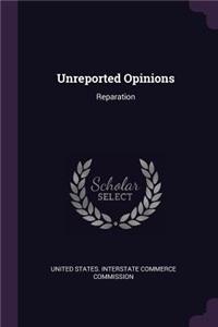 Unreported Opinions