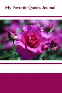 My Favorite Quotes Journal