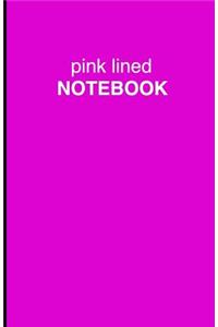 Pink Lined Notebook