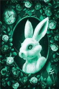 Alice in Wonderland Modern Journal - Inwards White Rabbit (Green)