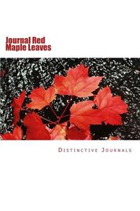 Journal Red Maple Leaves