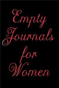 Empty Journals For Women