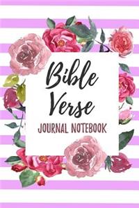 Bible Verse Journal Notebook: Blank Prayer Journal