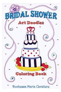 Bridal Shower Art Doodles Coloring Book