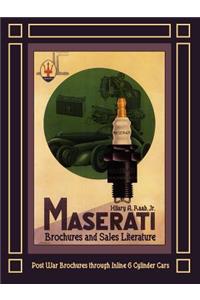 Maserati Brochures and Sales Literature - Post War Brochures through Inline 6 Cylinder Cars