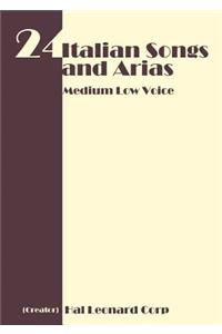 24 Italian Songs and Arias - Medium Low Voice