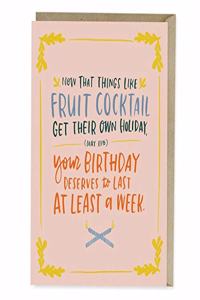Em & Friends Fruit Cocktail Birthday Card