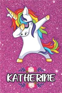Katherine - Dabbing Unicorn Notebook