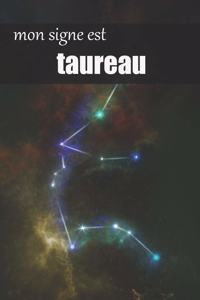 taureau signe astrologique, carnet ligné