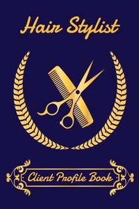 Client profile book for hair designer