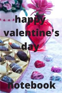 Happy valentine's day notebook