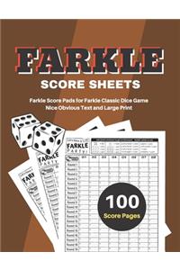 Farkle Score Sheets
