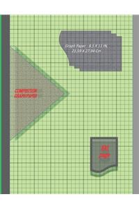 Graph Paper Notebook 8.5 x 11 IN, 21.59 x 27.94 cm