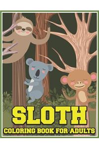 Sloth Coloring Book for Adults