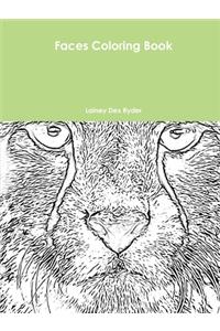 Faces Coloring Book