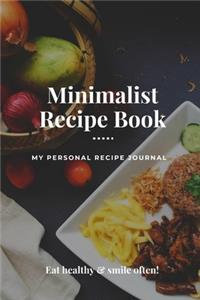 My Personal Minimalist Recipe Journal