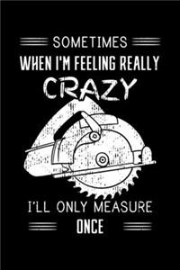 Sometimes When I'm Feeling Really Crazy I'll Only Measure Once
