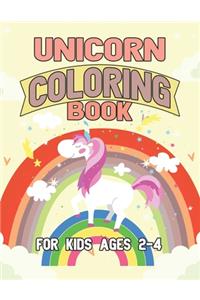 Unicorn Coloring Book for Kids Ages 2-4