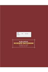 Science Notebook - AmyTmy Notebook - One Blank and One lined - 100 pages - 8.5 x 11 inch - Matte Cover