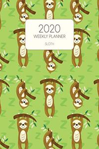 2020 Weekly Planner Sloth