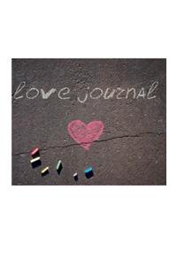 Love chalk valentine's blank journal