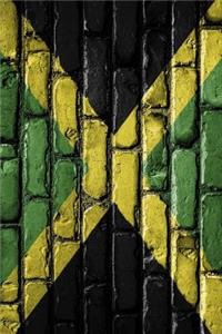 Jamaica Flag on a Brick Wall Journal